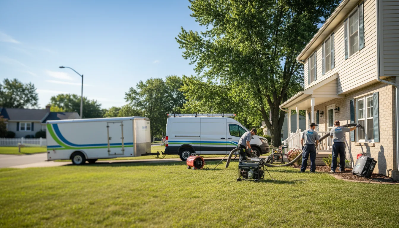 Flooded Basement Restoration And Cleanup With Repair in Caldwell, KS near me